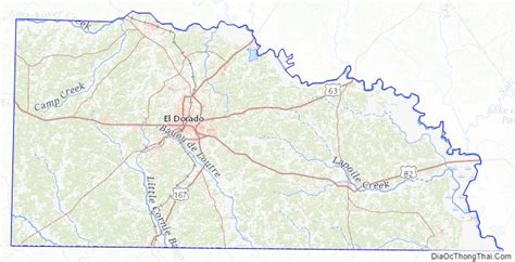Map Of Union County Arkansas