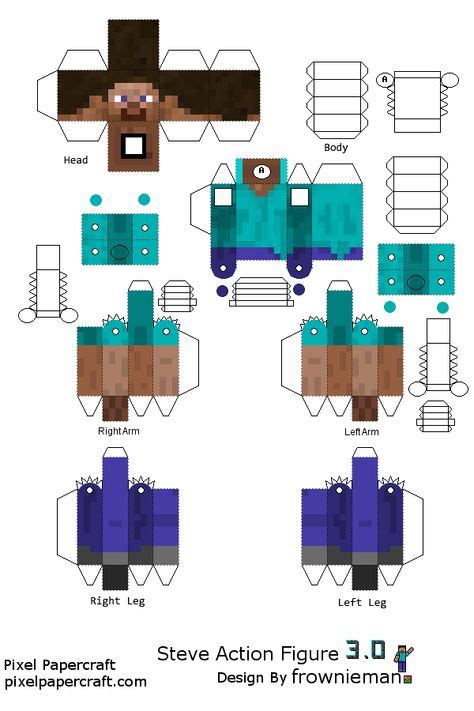 Papercraft Plantillas De Minecraft Para Imprimir Y Armar Novocomtop