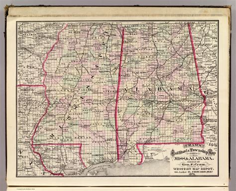 • for any survivors out there, this is the first of hopefully two transmissions (if i survive long enough) that will provide notable locations to avoid or visit in the u.s. Mississippi & Alabama. - David Rumsey Historical Map ...
