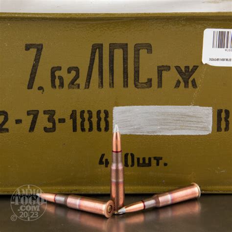 762x54r Ammo 440 Rounds Of 148 Grain Full Metal Jacket Fmj By