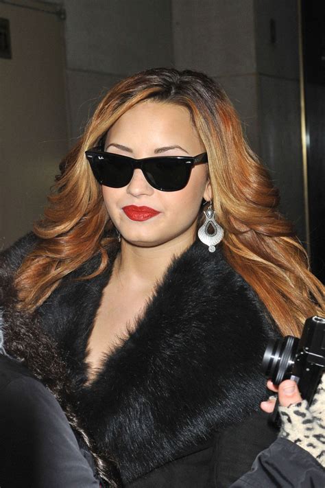 Demi Lovato Layered Cut Long Hairstyles Lookbook