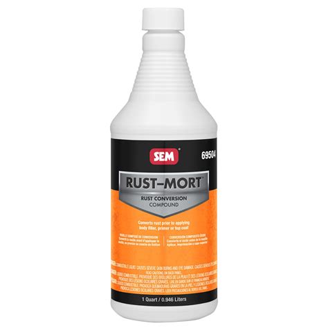 Sem Products 69504 Rust Mort Rust Preventive Coating Black 1 Quart Ebay