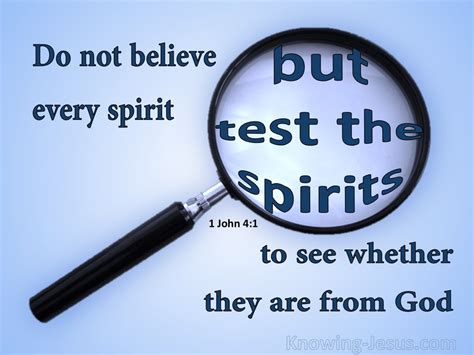 Testing The Spirits Jcs Manifesto
