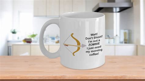 Not A Zombie Need Morning Coffee Funny Coffee Mug