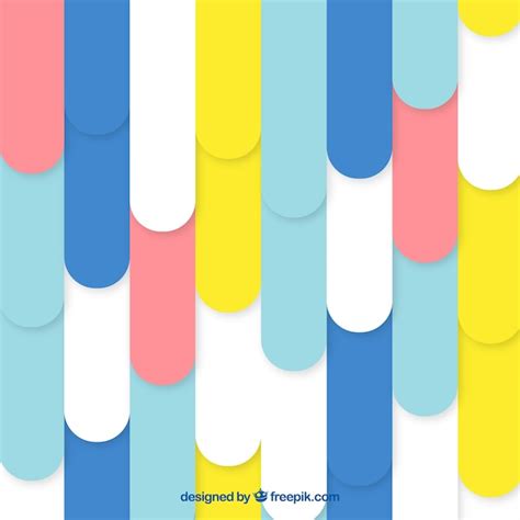 Abstract Background With Colored Forms Free Vector