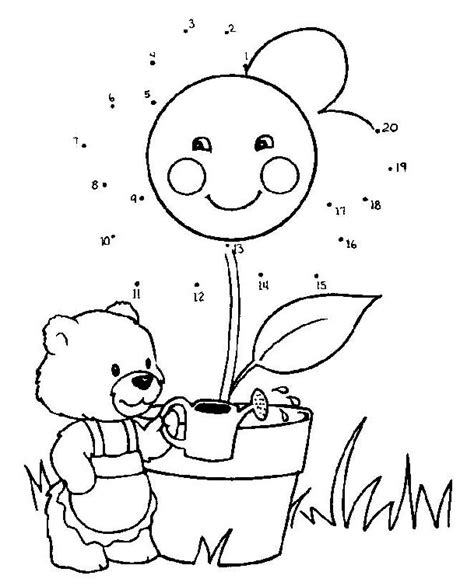 Dot To Dot Page Print Your Connect The Dots Flower Page All Kids