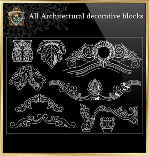 Architecture Decorative Cad Blocks Bundle V5 Architectural