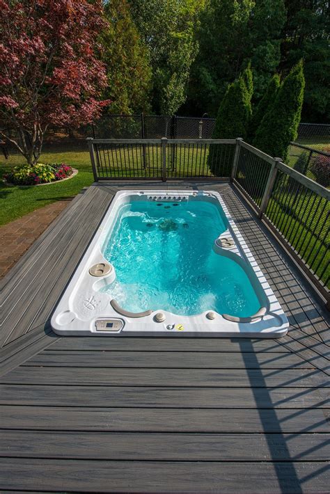 Dont Like The Above Ground Look Surround Your Swim Spa With A Deck To