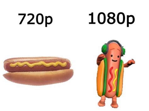 720 P Vs 1080 P Dancing Hot Dog Snapchat Filter Know Your Meme