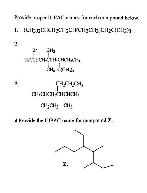 Solved Give The Iupac Name For Each Compound Chegg Com My Xxx Hot Girl
