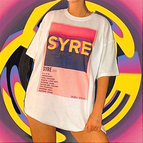 Jaden Smith Shirt Syre Graphic Tee Jaden Merch Pink Erys Rap Etsy