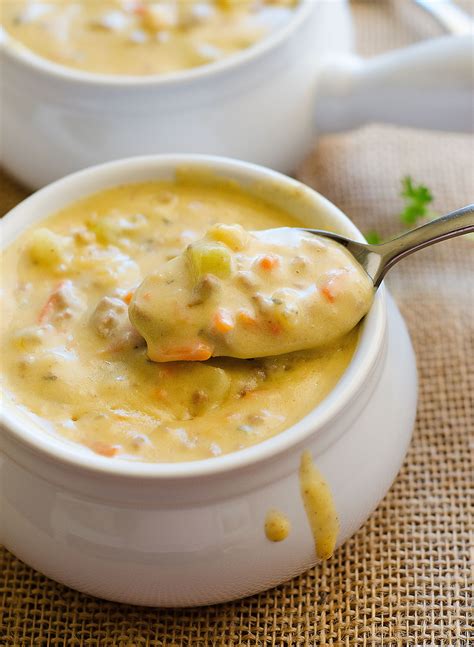 Add the 3 cups of cheese at this time as well. Crock Pot Cheeseburger Soup