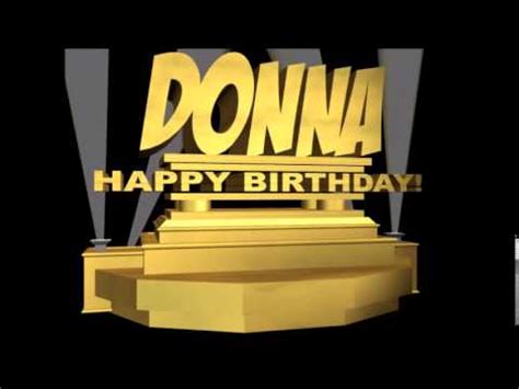 Happy Birthday, Donna! - YouTube