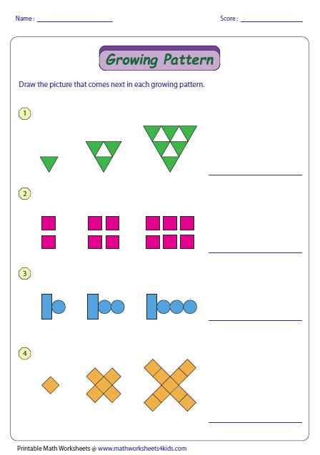 Explore The World Of Patterns With Pattern Worksheets