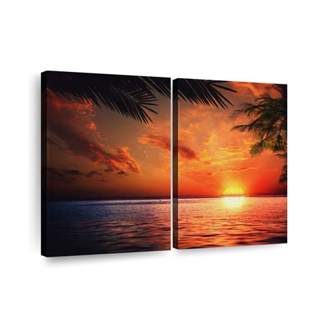 Tropical Ocean Sunset Wall Art Photography