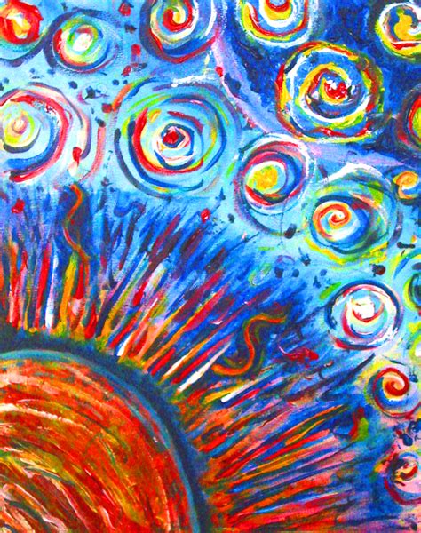 Sun Painting Acrylic Painting Bright Colors By Lyssagal On Deviantart