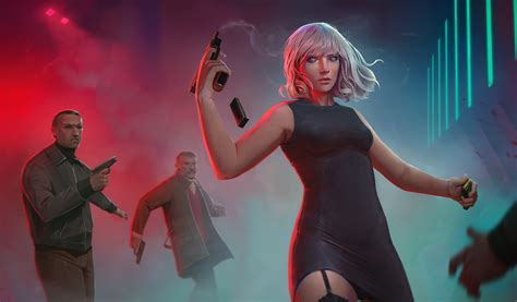 movie atomic blonde 4k ultra hd wallpaper by andrew mironov