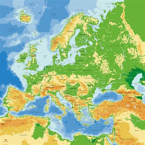 Carta Geografica Europa Foto Cartina Politica Italia