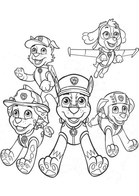 Paw Patrol 44349 Dibujos Animados Dibujos Para Colorear E Imprimir