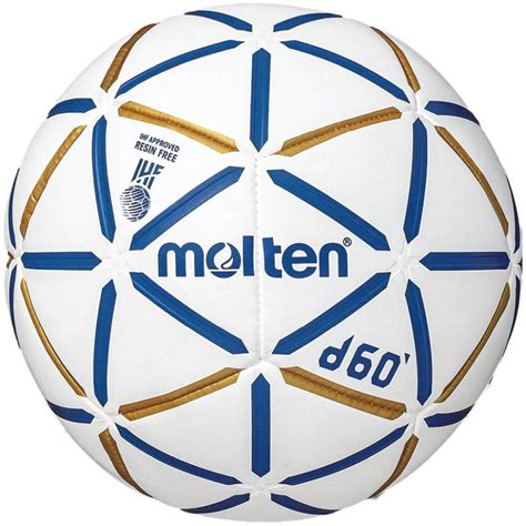 Piłka Ręczna Molten H3d4000 Bw D60 Ihf Approved Biało Niebiesko Złota