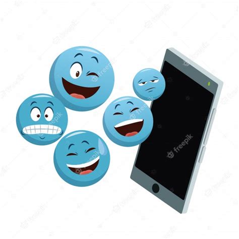 Premium Vector Emojis Smartphone Chat Icons