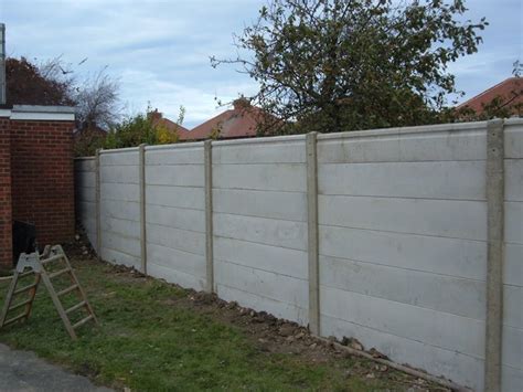 Precast beam machine solid lintel. Fencing gallery - timber,concrete and metal fencing in Blyth