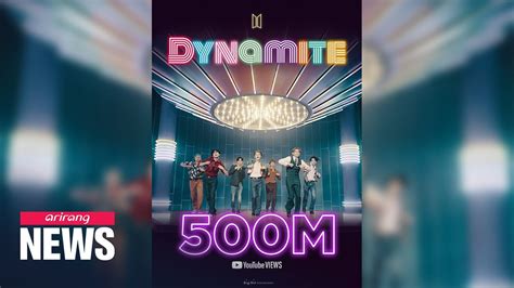 Bts Dynamite Music Video Hits 500 Million Views In Two Months Youtube