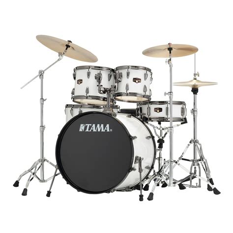 Disc Tama Imperialstar 22 6pc Drum Kit With Hardware Sugar White