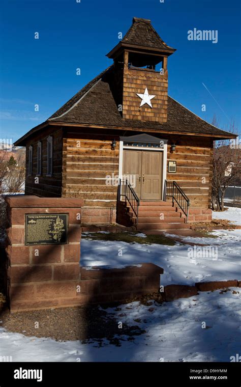 Torrey Log School And Church Torrey Utah United States Of America