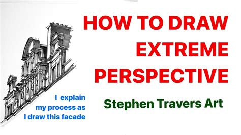 How To Draw Extreme Perspective Advanced Perspective Youtube