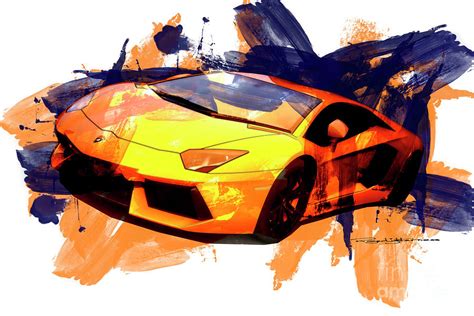 Lamborghini Aventador Digital Art By Roger Lighterness