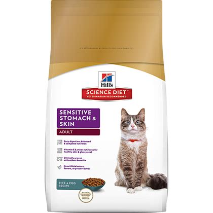 In many cases, sensitive stomach and diarrhea in cats is linked to a particular ingredient or to the quality of the food. Hill's Science Diet Adult Sensitive Stomach & Skin Dry Cat ...