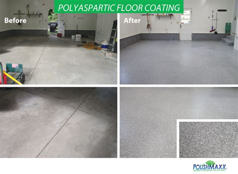 Polyaspartic Home Garage Floor Coating In Cedar Rapids Iowa