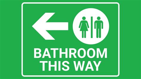 Free Printable Bathroom Sign Templates Pdf Toilet Sheet