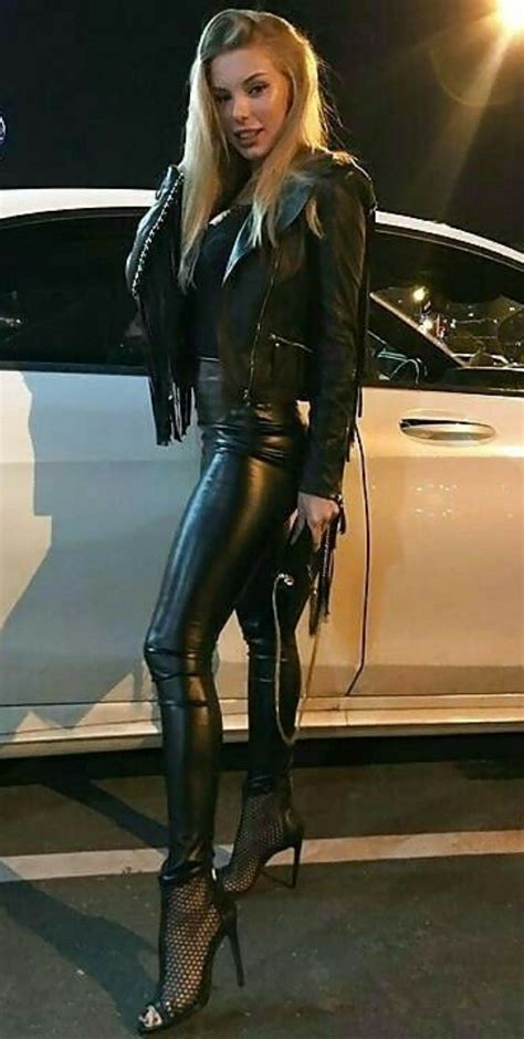 Sexy 🖤🖤🖤 Leather Dresses Leather Fashion Tight Leather Pants Leather Coat Jacket Leather