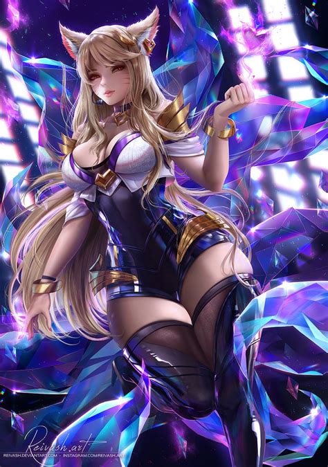 Kda Ahri By Reivash On Deviantart In 2020 Anime Art Anime Art