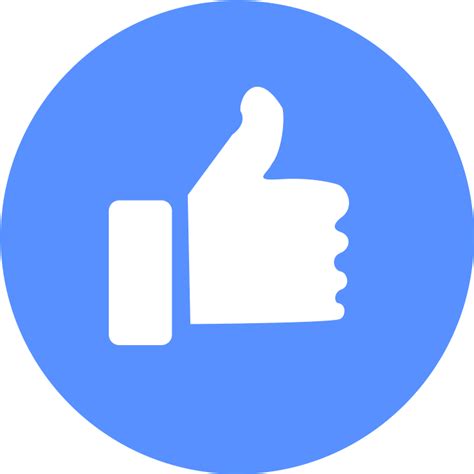 Facebook Like Icon Facebook Like Emoji Png Clipart Full Size