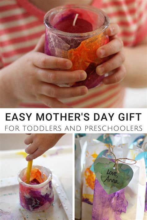 Mother's day crafts and activities, grandparent's day crafts, handmade gift ideas from kids to make for moms and grandmas, handprint keepsakes, poems, cards ideas, and more! Colorful Candle Holders for Mother's Day | Preschool gifts ...