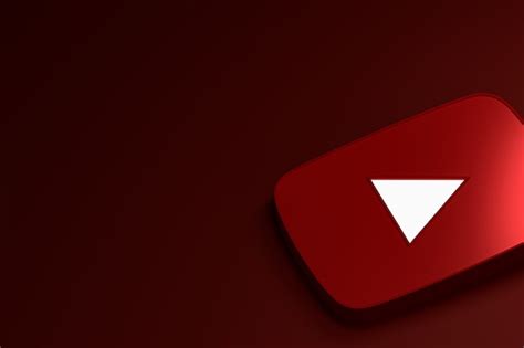 Premium Photo Youtube Logo 3d Render