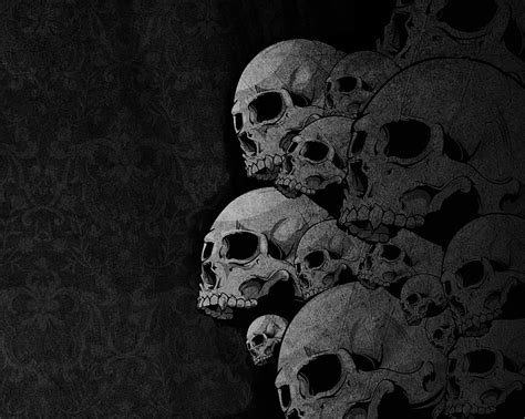 Calaveras Negras 1280x1024 Art Black Hd Art Skulls Black Fondo De