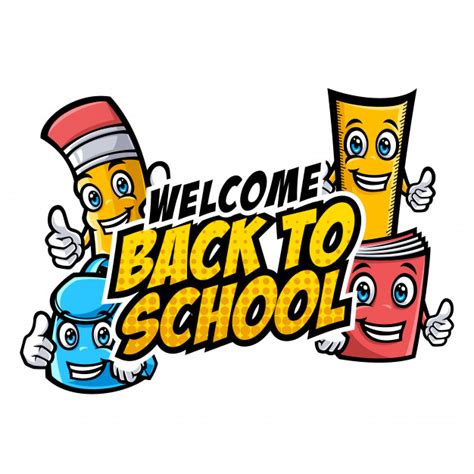 I dont want it to just write down welcome back. Welcome back to school characters with funny education ...