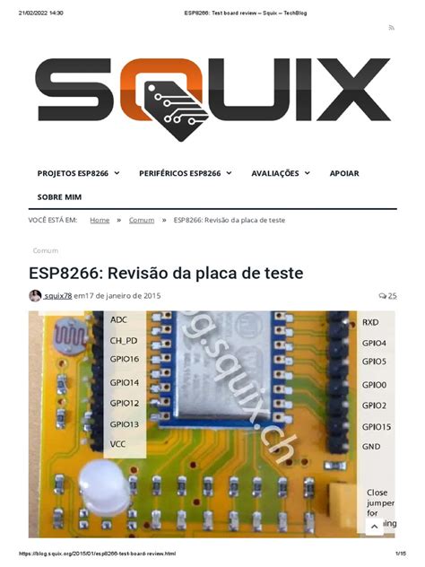 Esp8266 Test Board Review Squix Techblog Pdf Conversor De