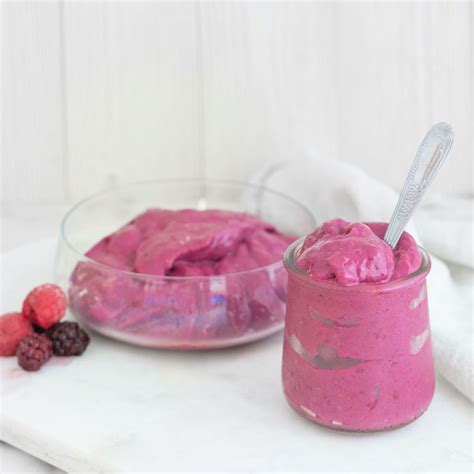 Mixed Berry Ice Cream Recipe Plant Based Desserts Mixed Berries