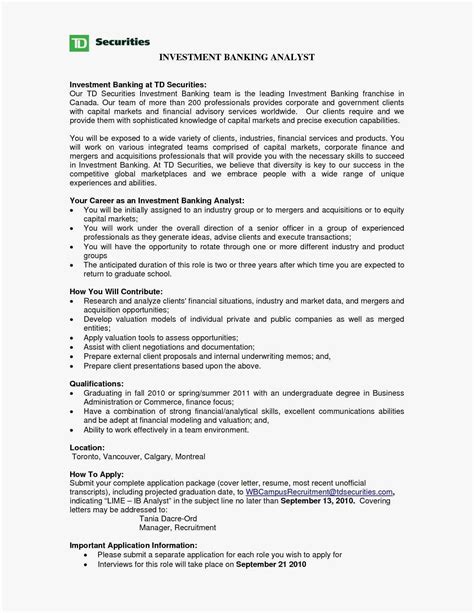 Cover Letter Investment Banking Cover Letter Investment Banking Examples Investment Banking