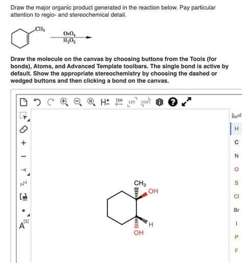 Solved Draw The Major Organic Product Generated In The Chegg Com