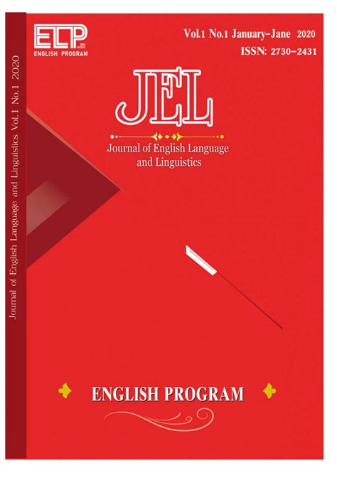 Journal Of English Language And Linguistics Jel