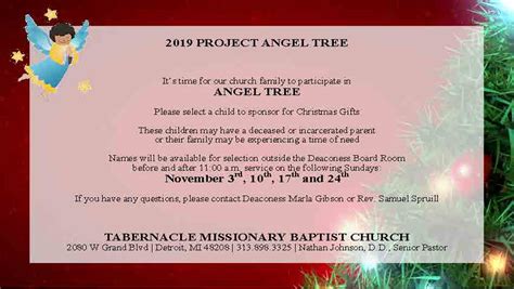 Project Angel Tree A Place To Belong Not Just Attend