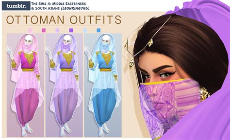 Ottoman Outfits Recoloured By Leonking786 Sims Sims 4 Play Sims 4
