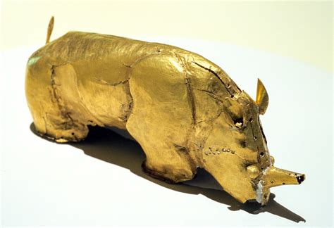 199 Mapungubwe Gold Foil Rhinoceros Slide Scans Francois F