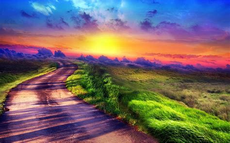 Free Download Wallpaper Countryside Path 4 Landscape